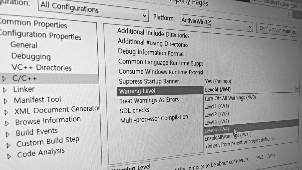 cpp visual_studio 내가 warning level 4로 만들어 봐서 아는데 ohyecloudy’s pnotes