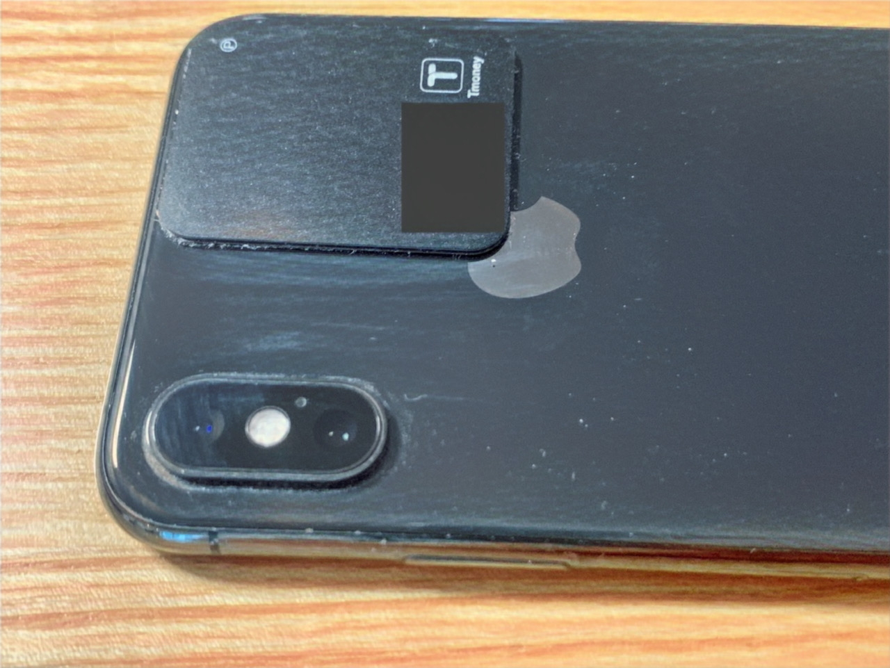 아이폰에 붙이는 티머니 스티커카드 사용 후기