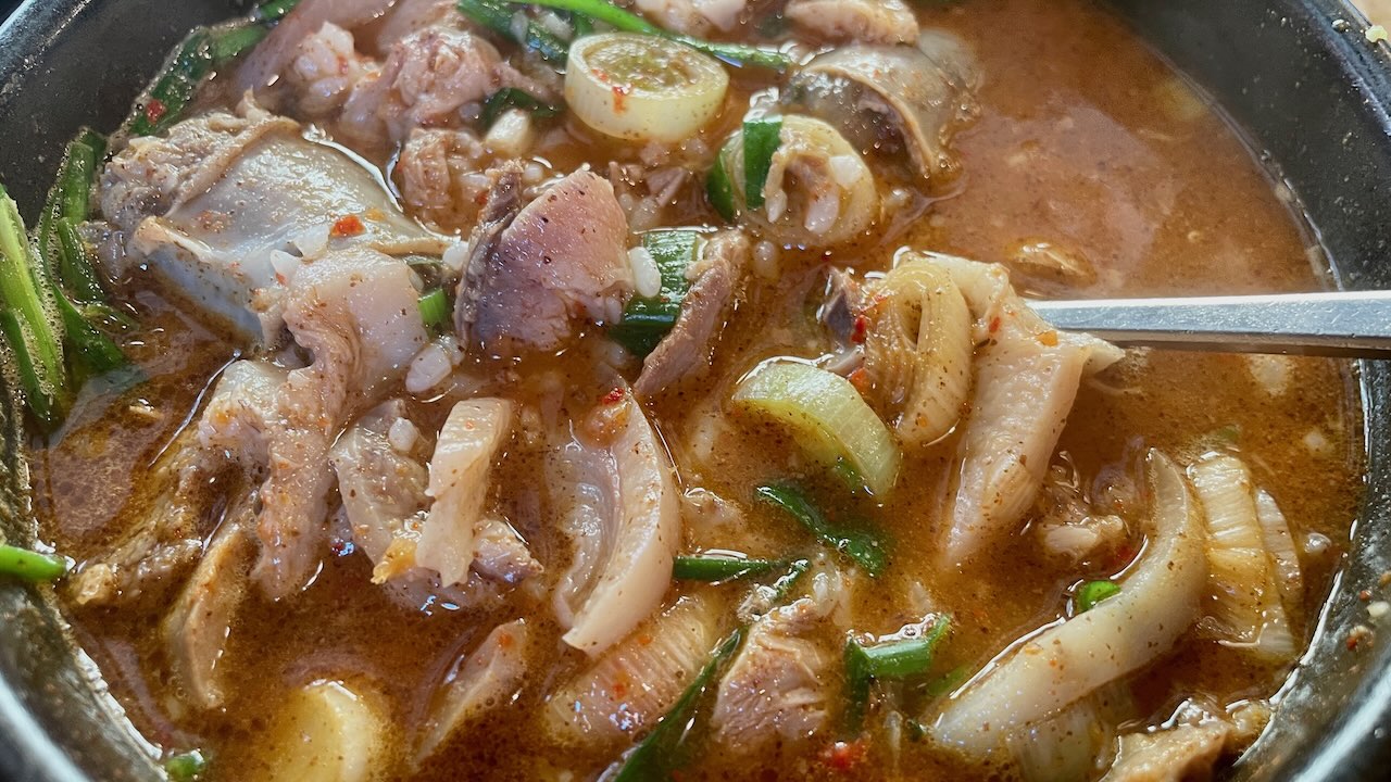 강남 농민백암순대 순대국 식사 후기