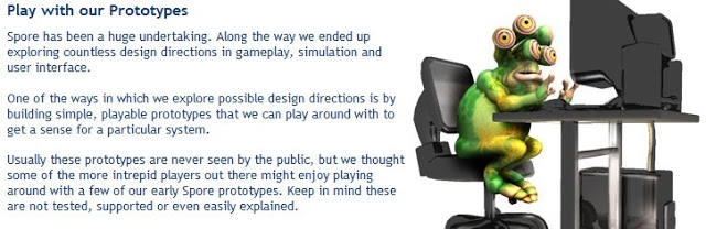 스포어(spore) 프로토타입(prototype)